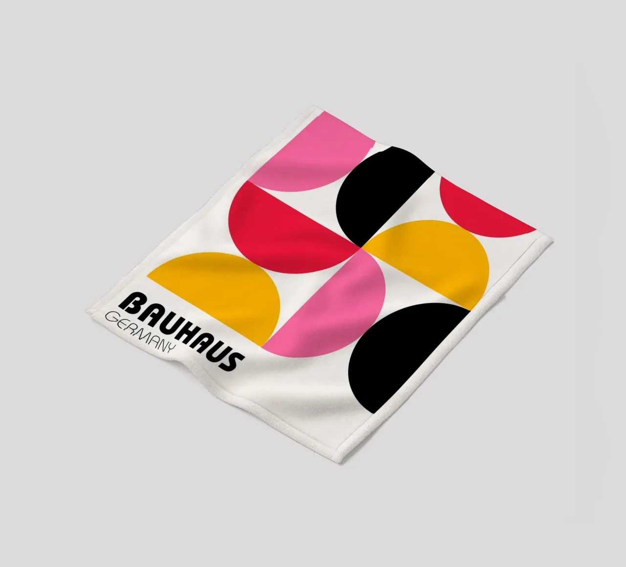 Bauhaus Deutschland Pop - Geometrischer abstrakter Kunstdruck Fleecedecke von NorwesClub