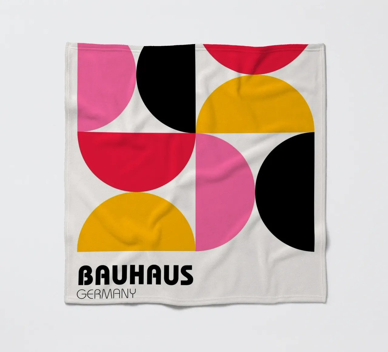 Bauhaus Deutschland Pop - Geometrischer abstrakter Kunstdruck Fleecedecke von NorwesClub