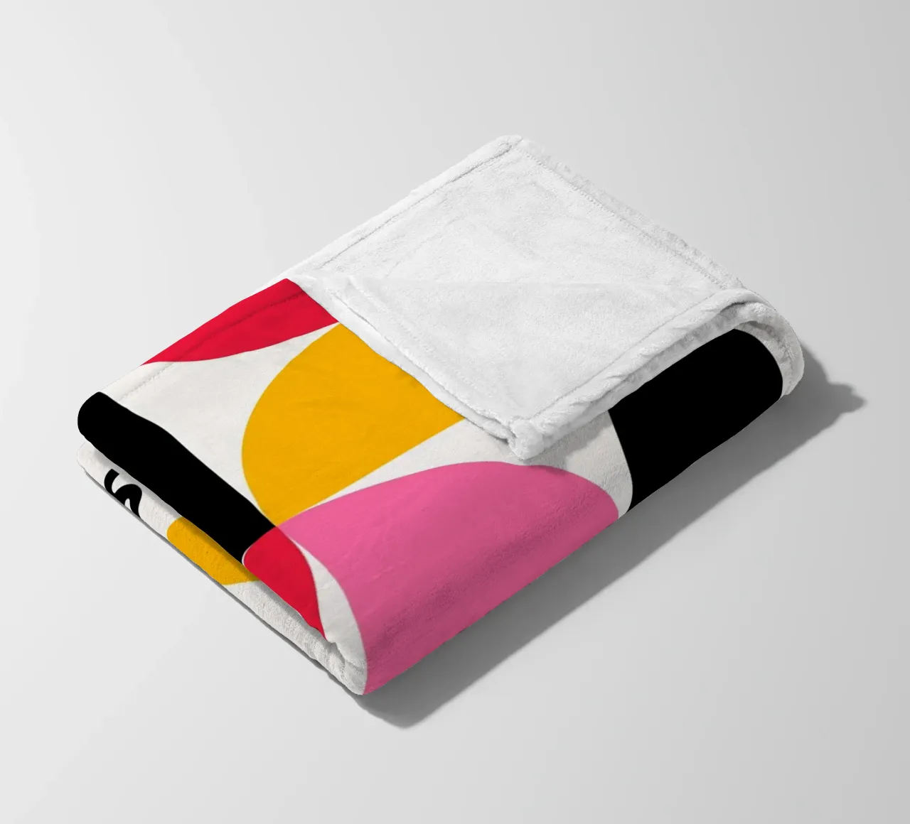 Bauhaus Deutschland Pop - Geometrischer abstrakter Kunstdruck Fleecedecke von NorwesClub
