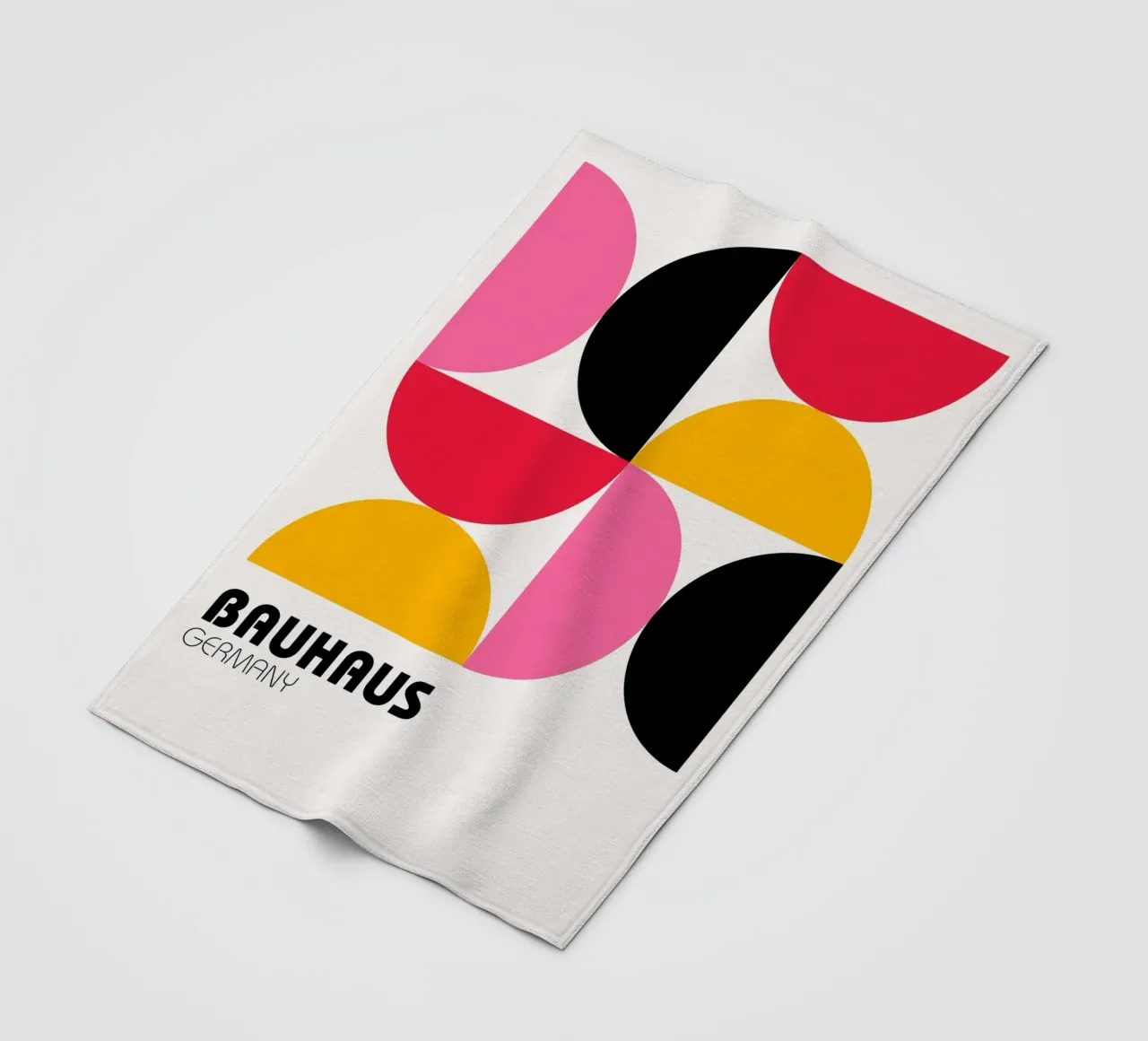 Bauhaus Deutschland Pop - Geometrischer abstrakter Kunstdruck Fleecedecke von NorwesClub