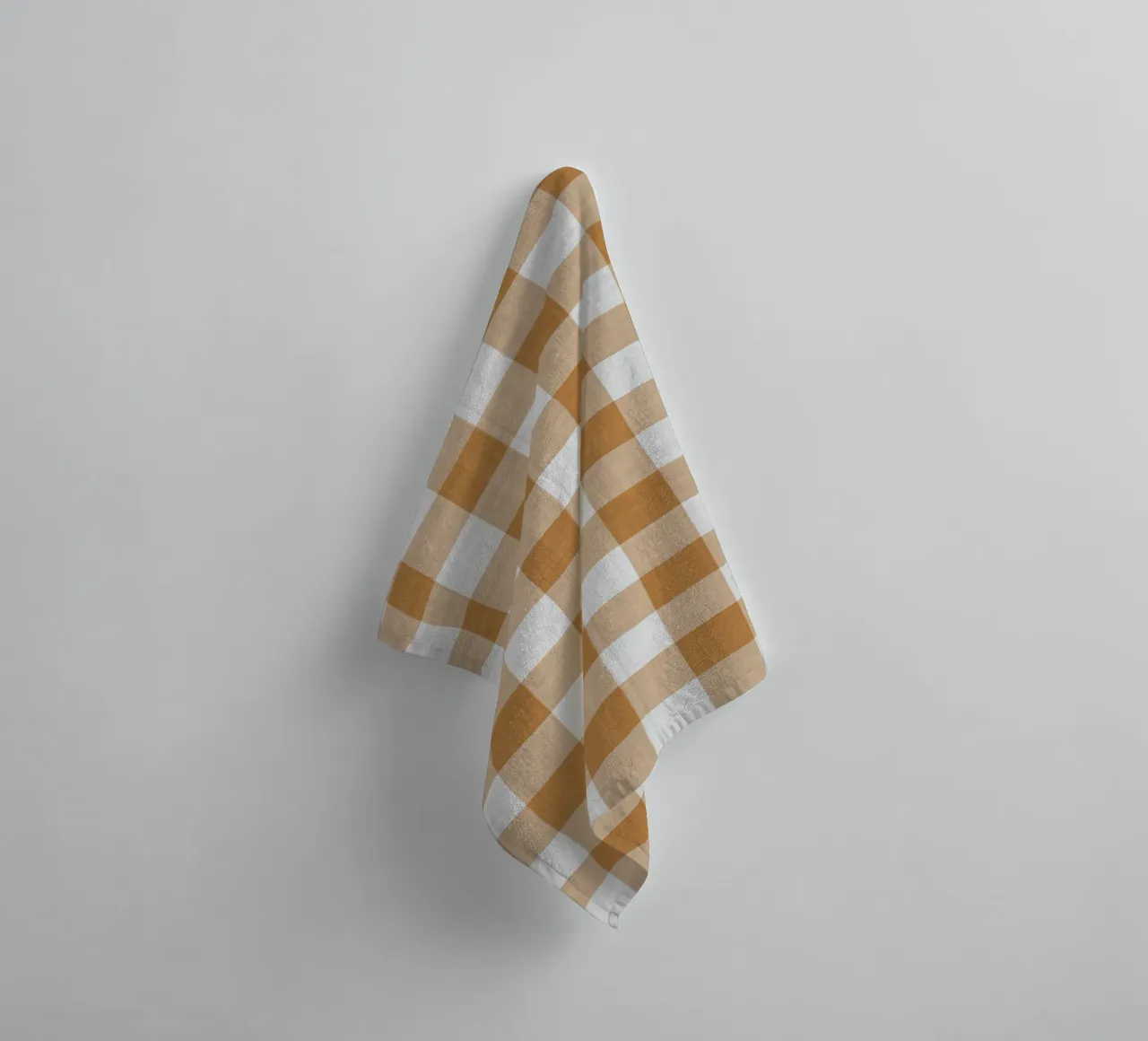 Gingham in arancione grande asciugamano da bagno da Happy Littles