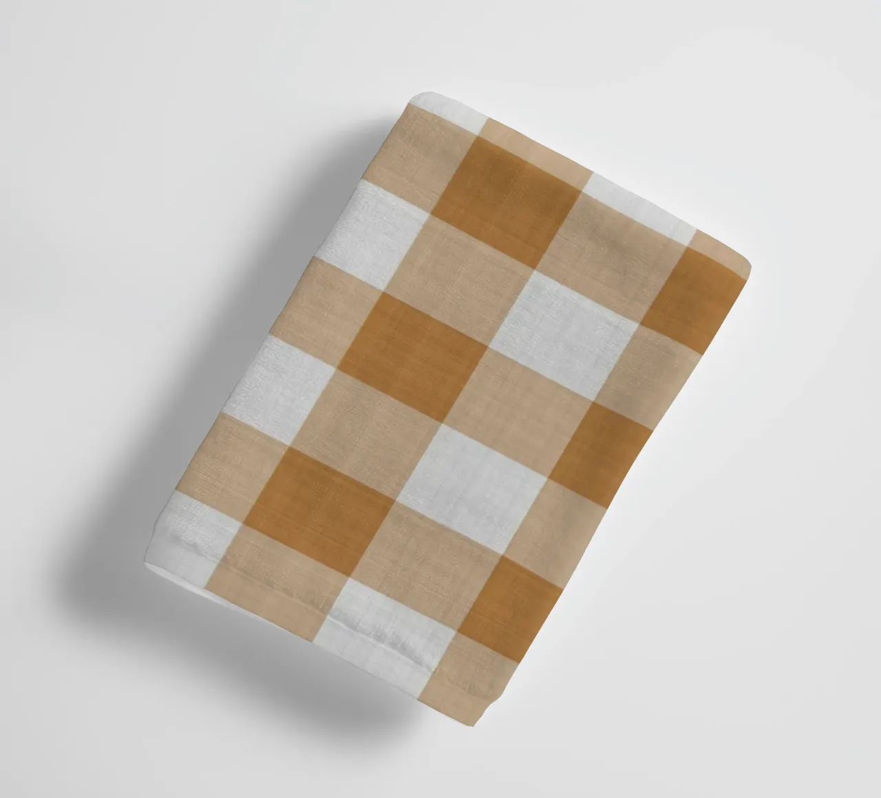 Gingham in arancione grande asciugamano da bagno da Happy Littles