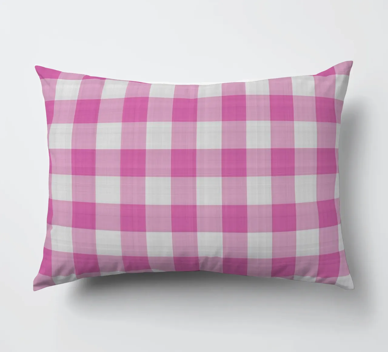 Gingham in rosa grande cuscino da Happy Littles