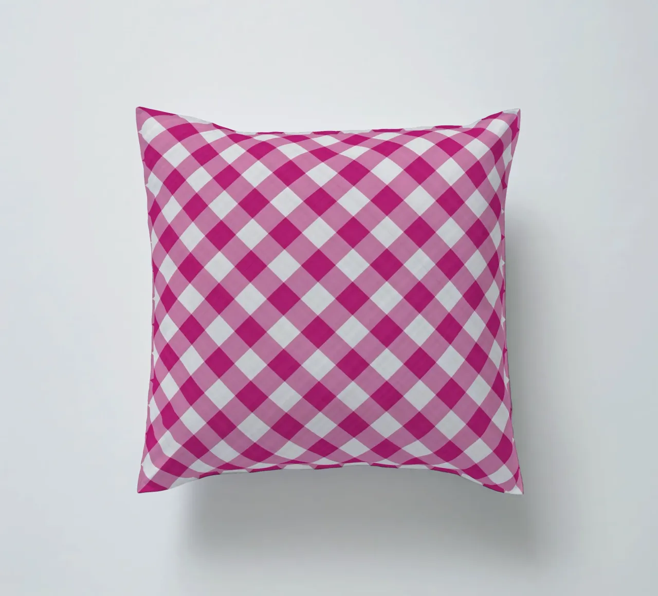 Gingham in rosa cuscino da Happy Littles