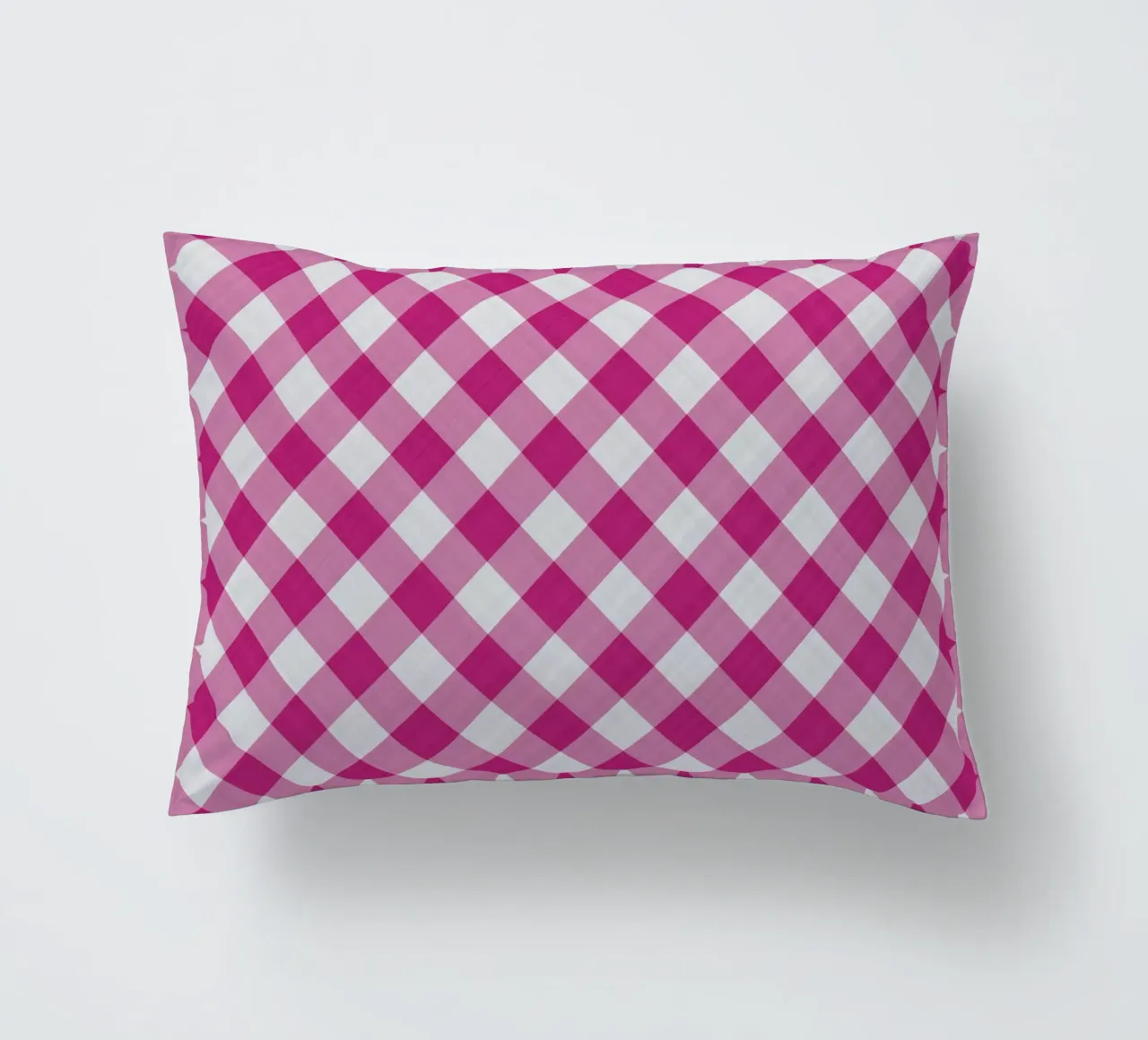 Gingham in rosa cuscino da Happy Littles