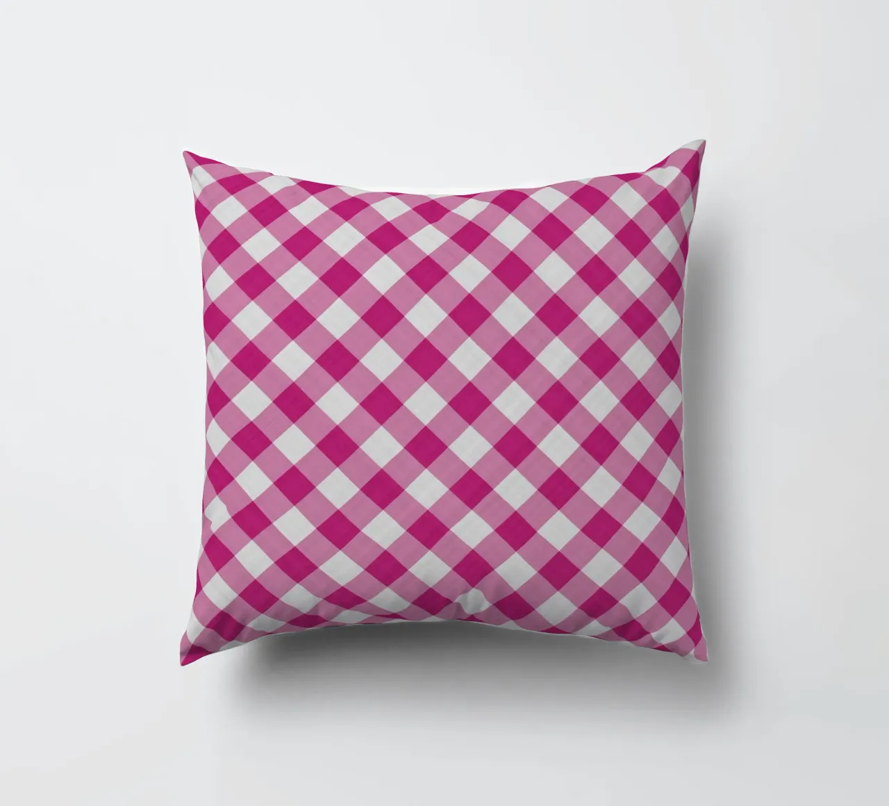 Gingham in rosa cuscino da Happy Littles