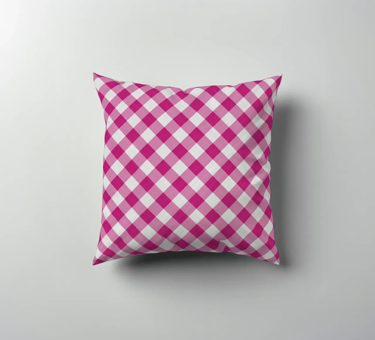Gingham in rosa cuscino da Happy Littles