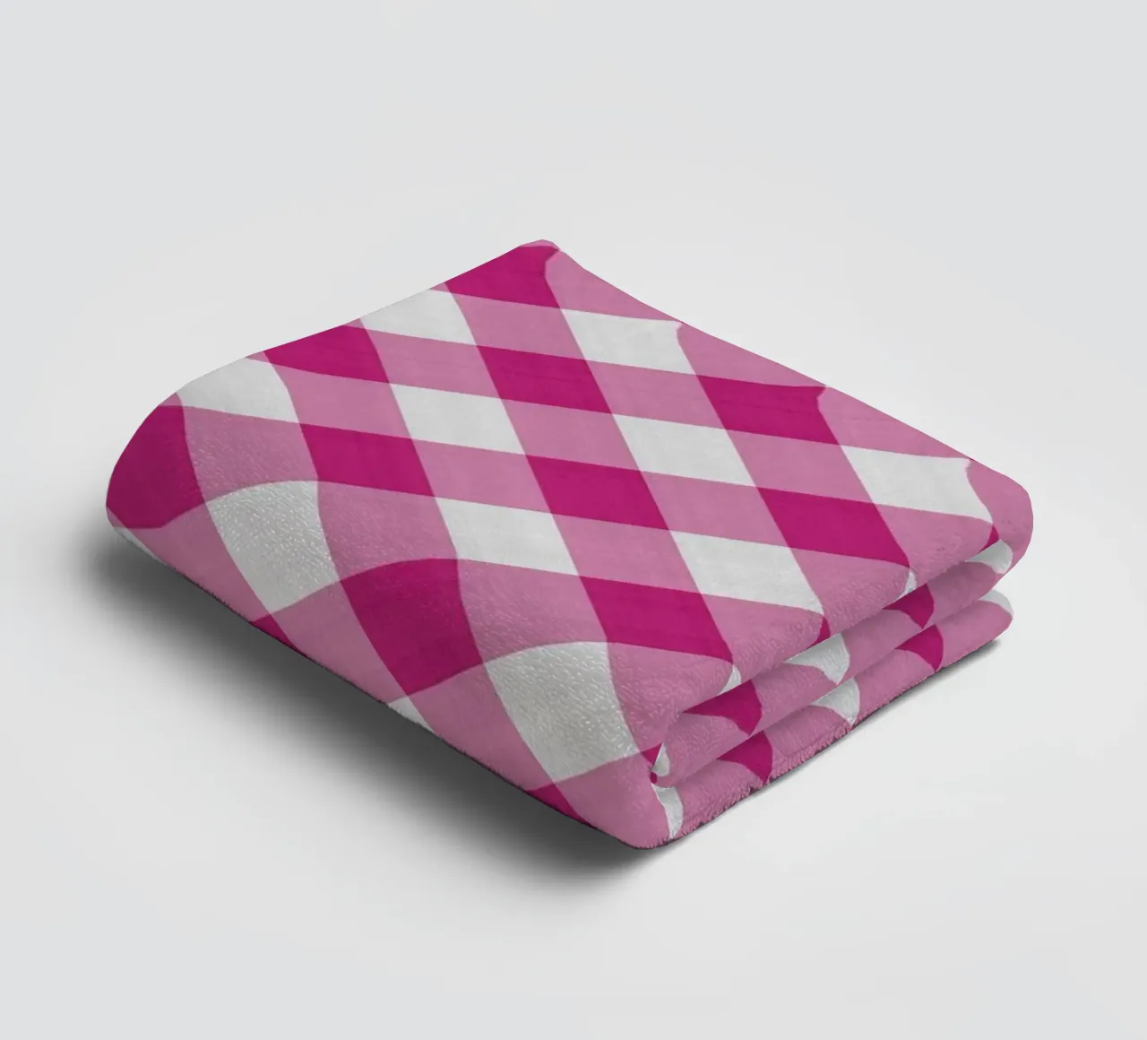 Gingham in rosa asciugamano da bagno da Happy Littles