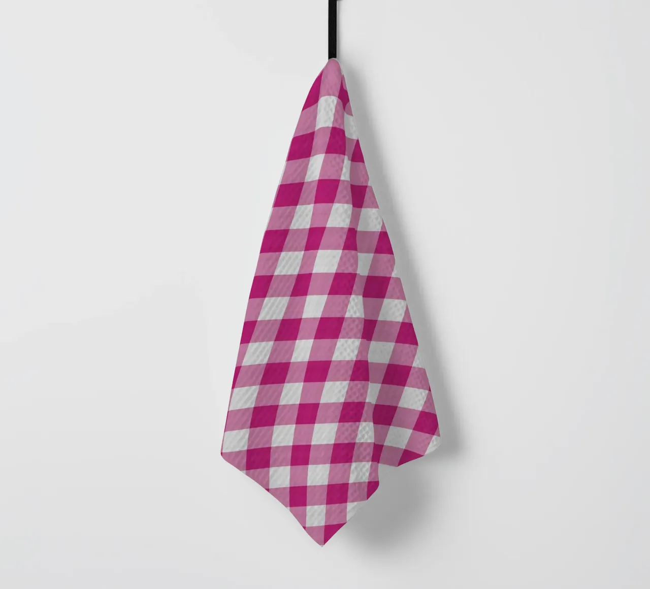 Gingham in rosa canovaccio da cucina da Happy Littles