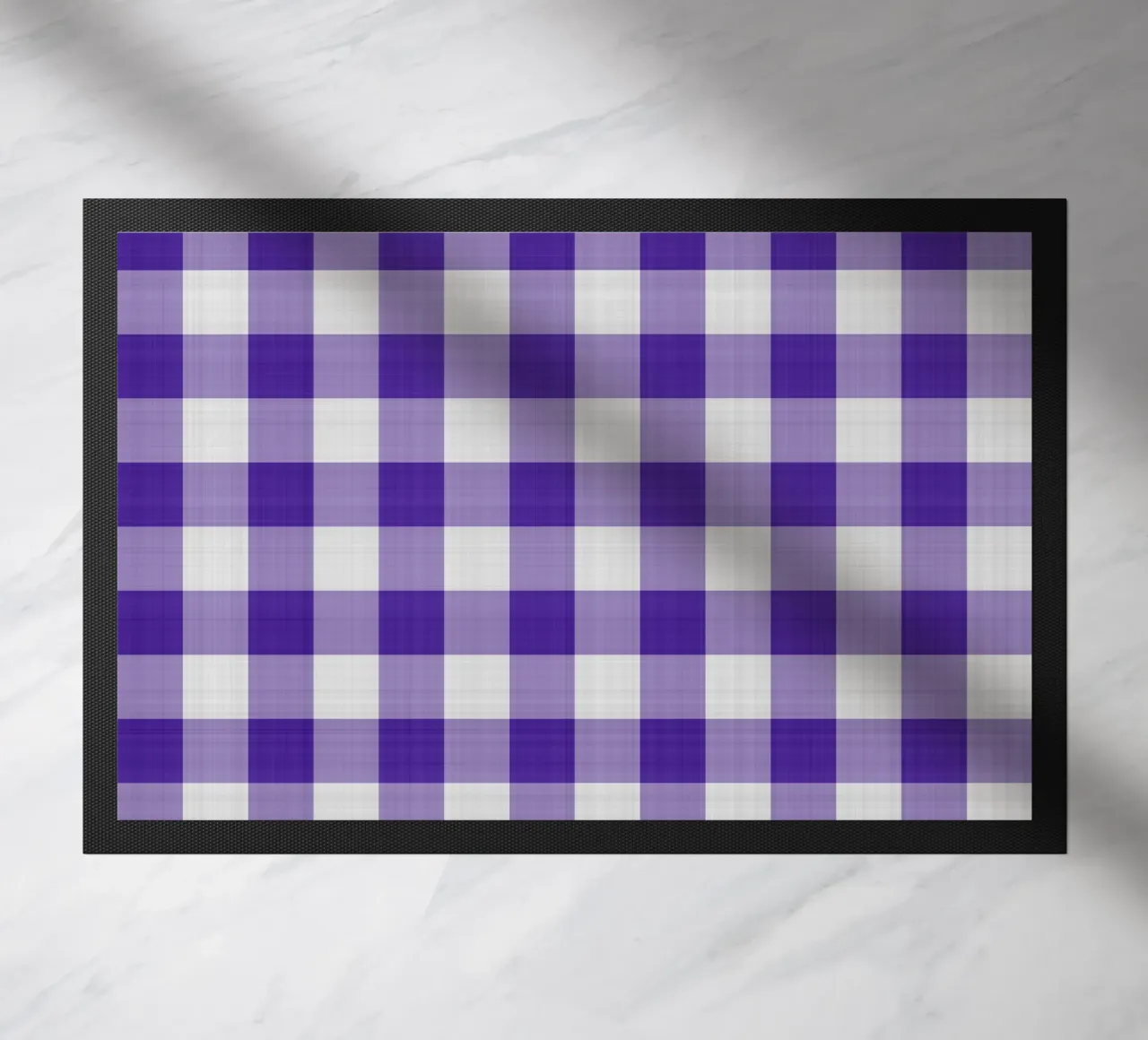 Gingham in viola grande zerbino da Happy Littles