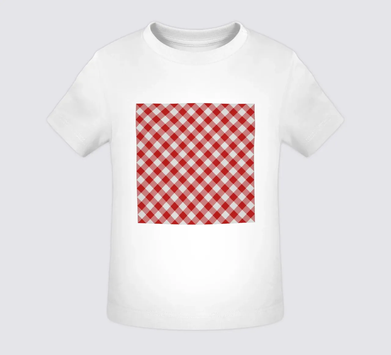 Gingham in rosso maglietta neonato da Happy Littles