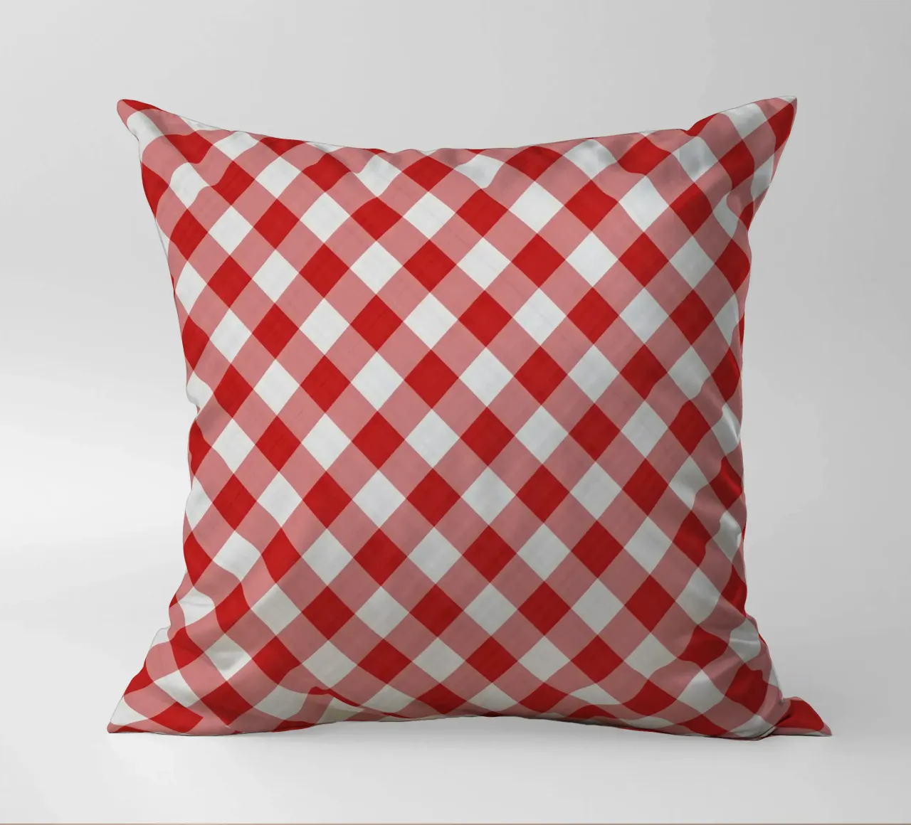 Gingham in rosso cuscino da Happy Littles