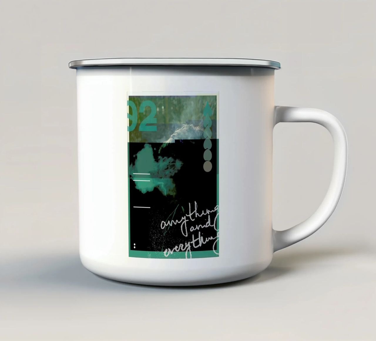 Glitch - Anything and Everything tazza in smalto da Ash Nico