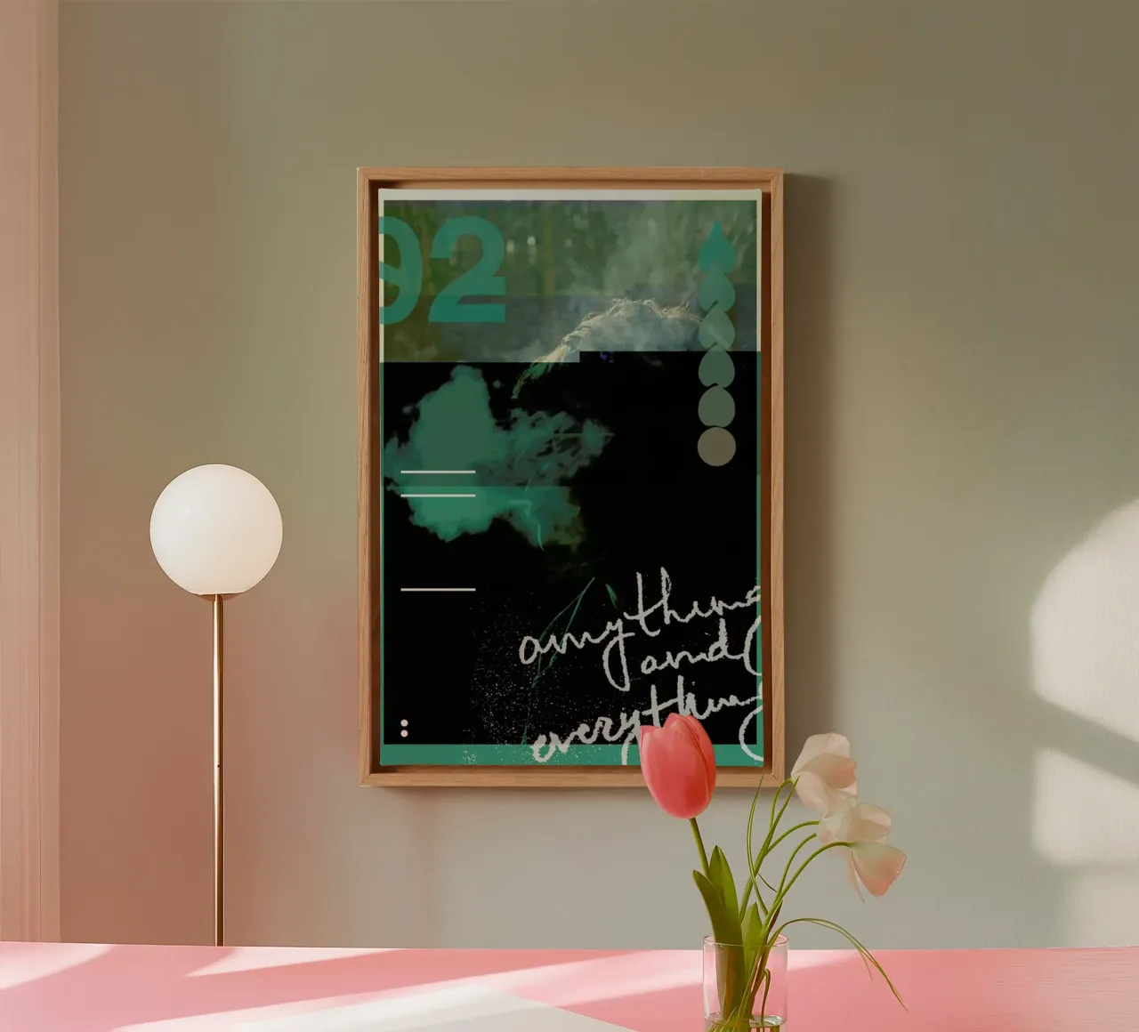 Glitch - Anything and Everything tela con Cornice a cassetta da Ash Nico