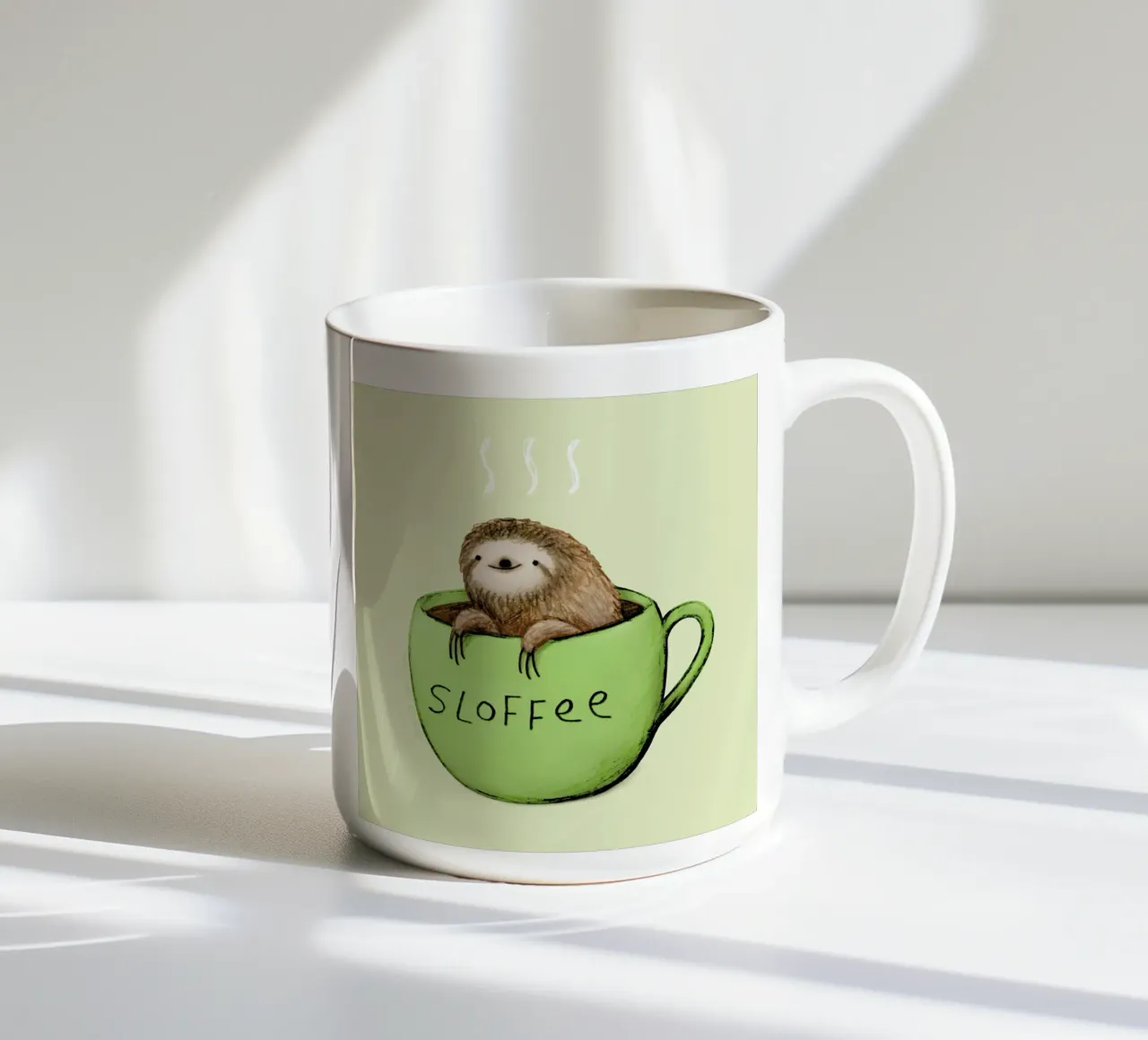 Sloffee ceramic mug by Sophie Corrigan