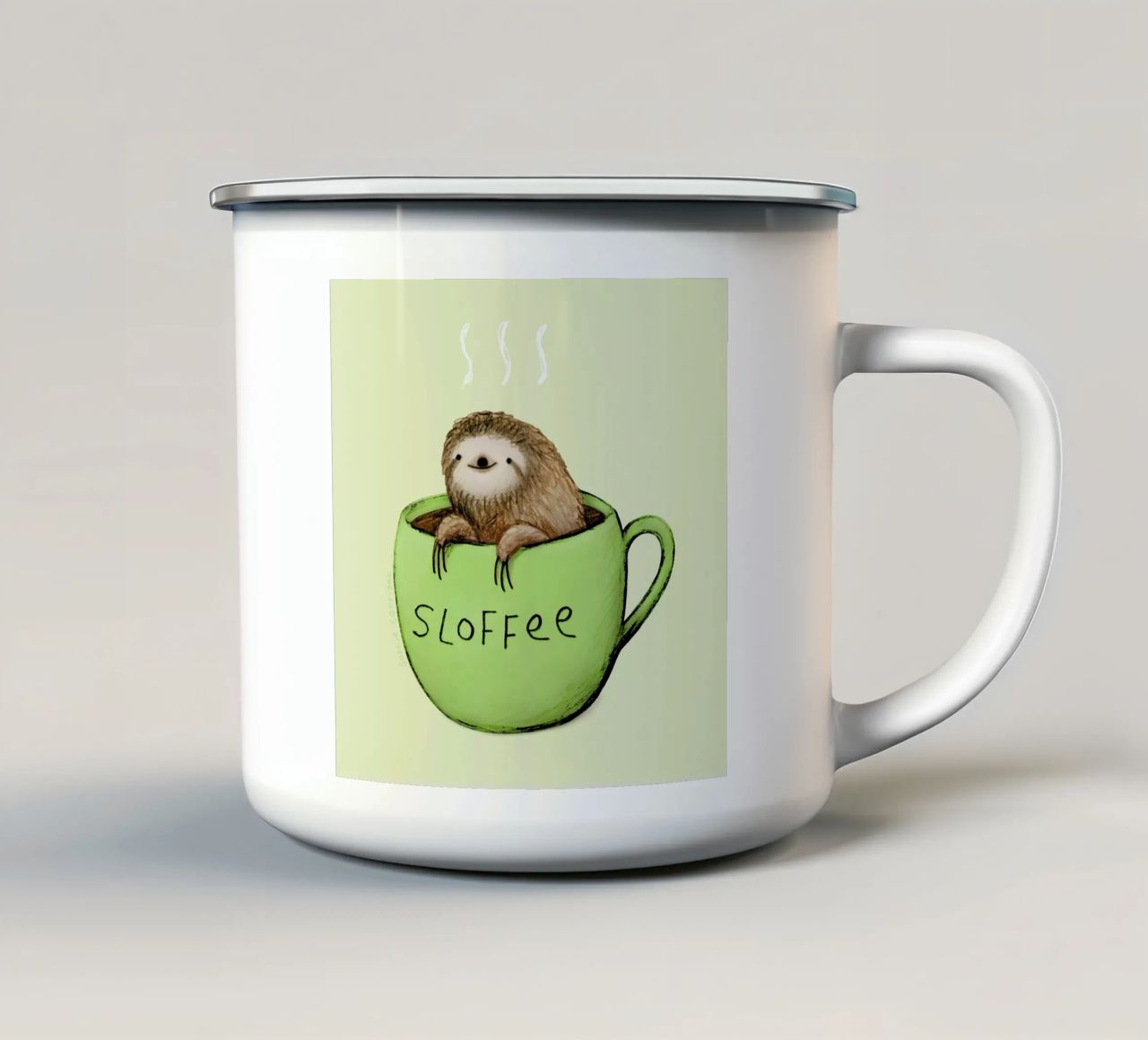 Sloffee tazza in smalto da Sophie Corrigan