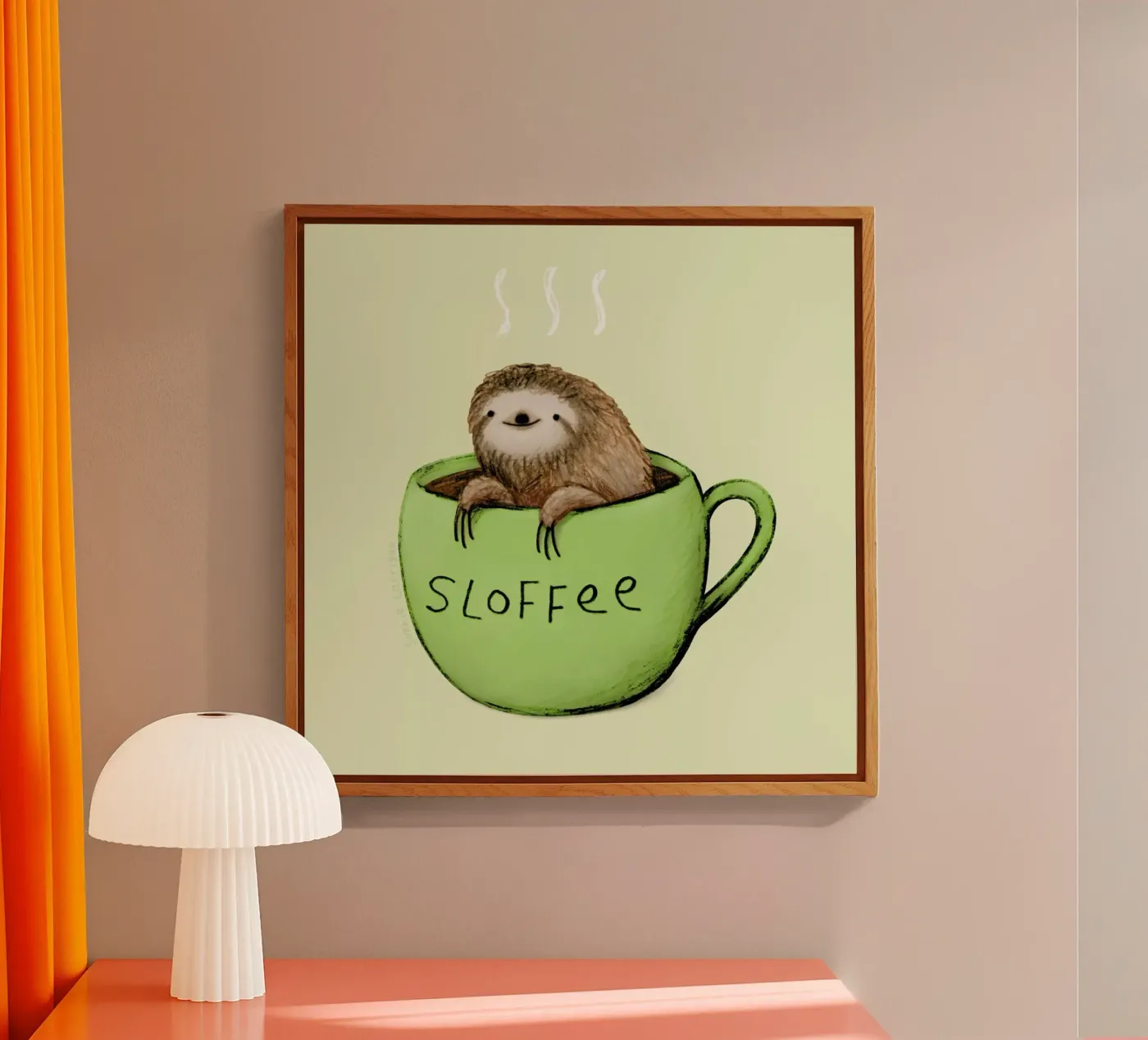 Sloffee acryl van Sophie Corrigan