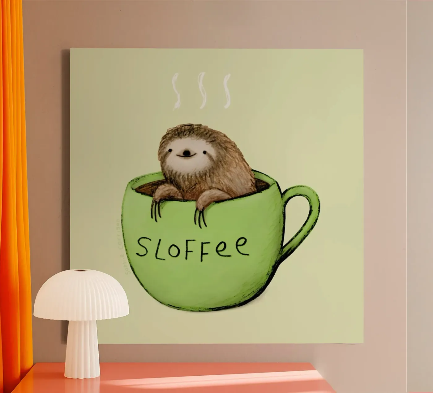 Sloffee tela da Sophie Corrigan