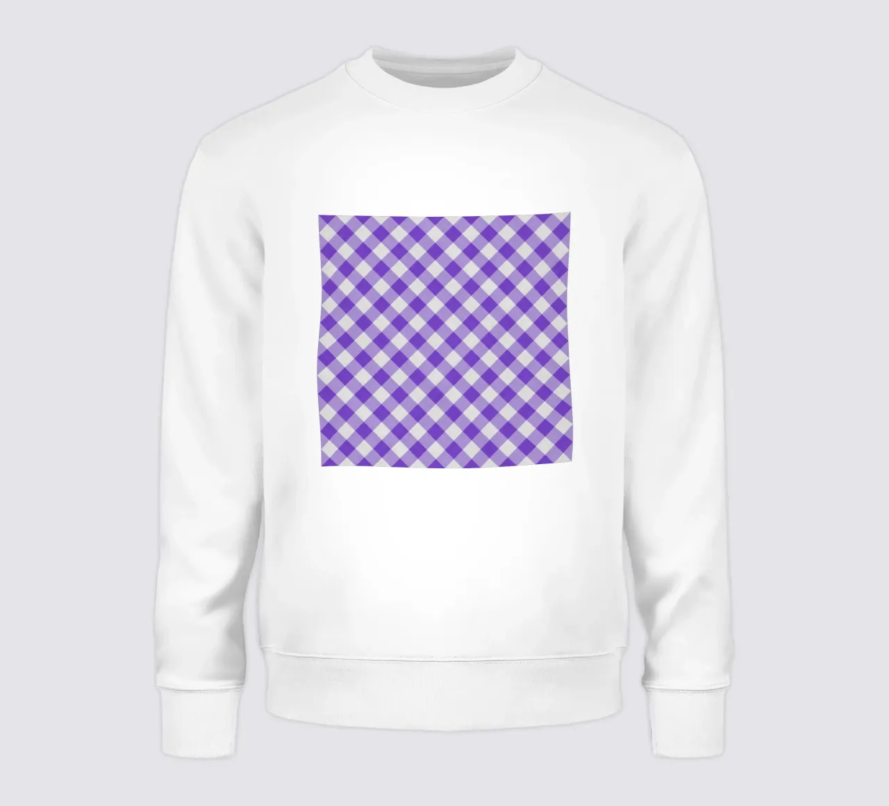 Gingham in viola vibrante felpa da Happy Littles