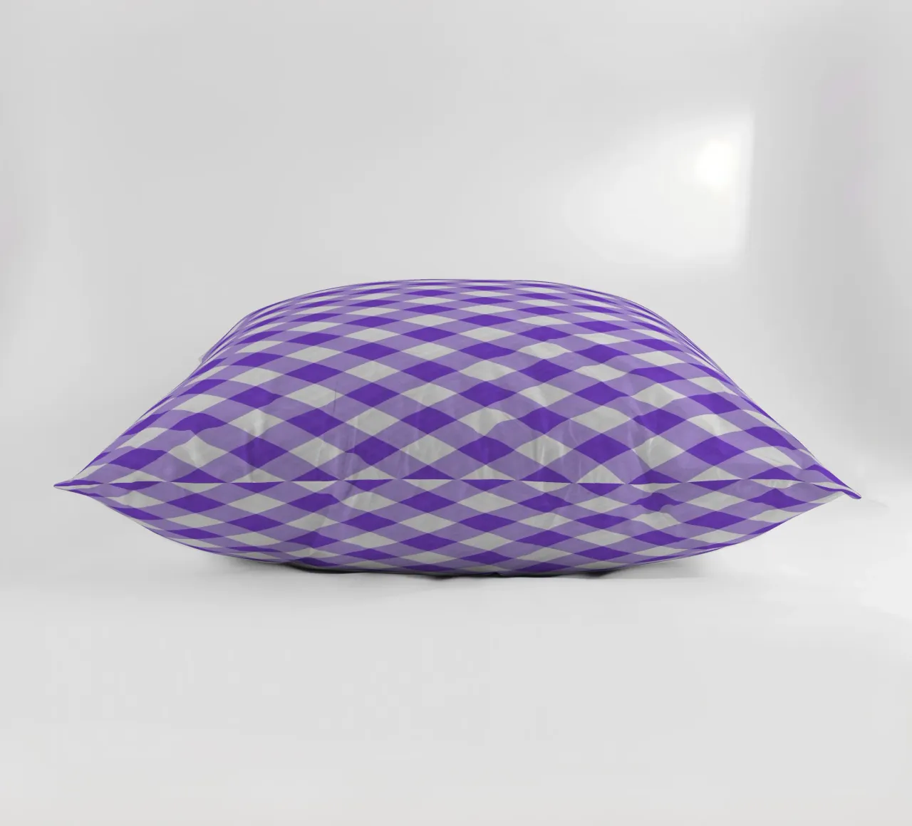 Gingham in viola vibrante cuscino da Happy Littles
