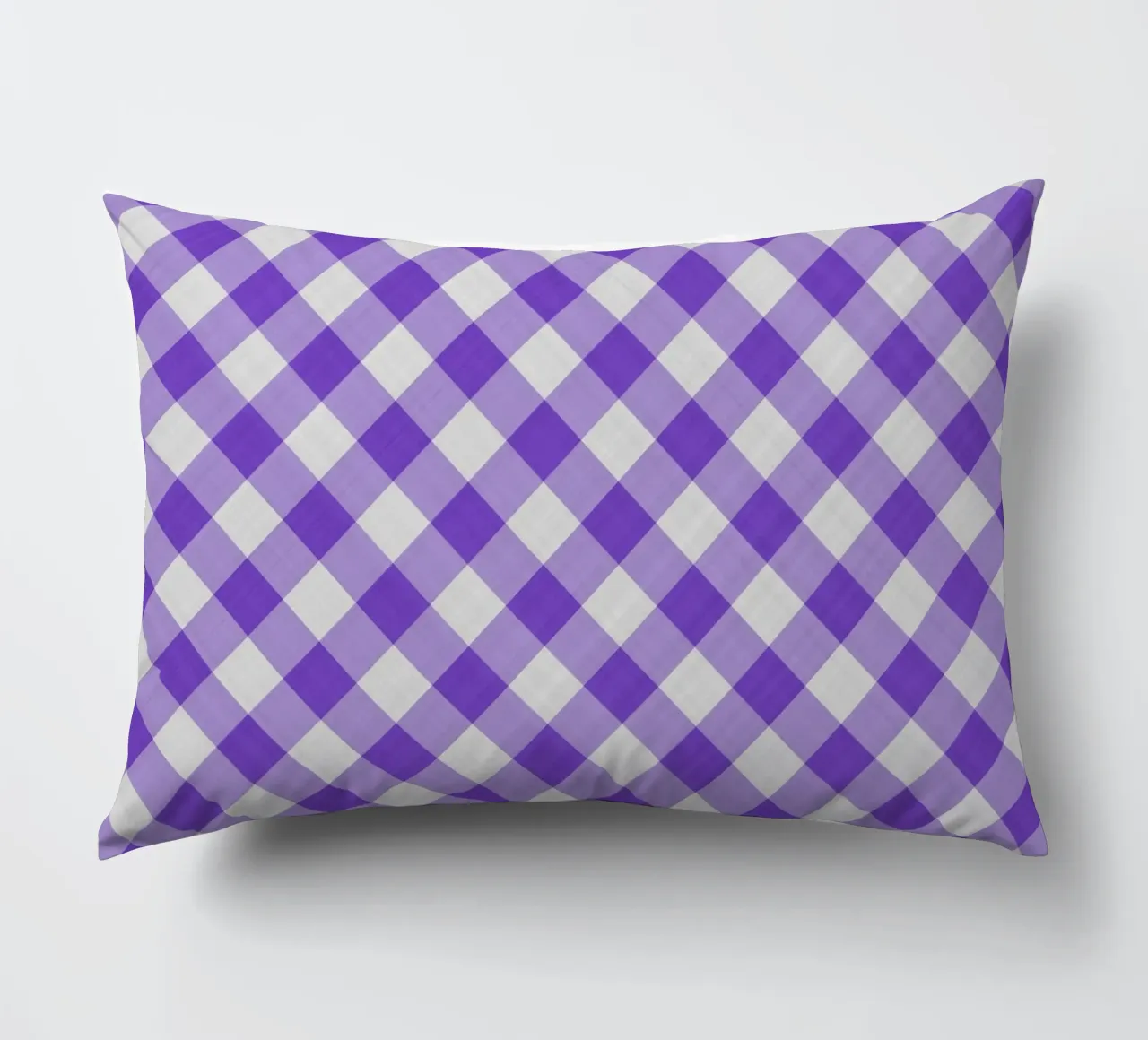 Gingham in viola vibrante cuscino da Happy Littles