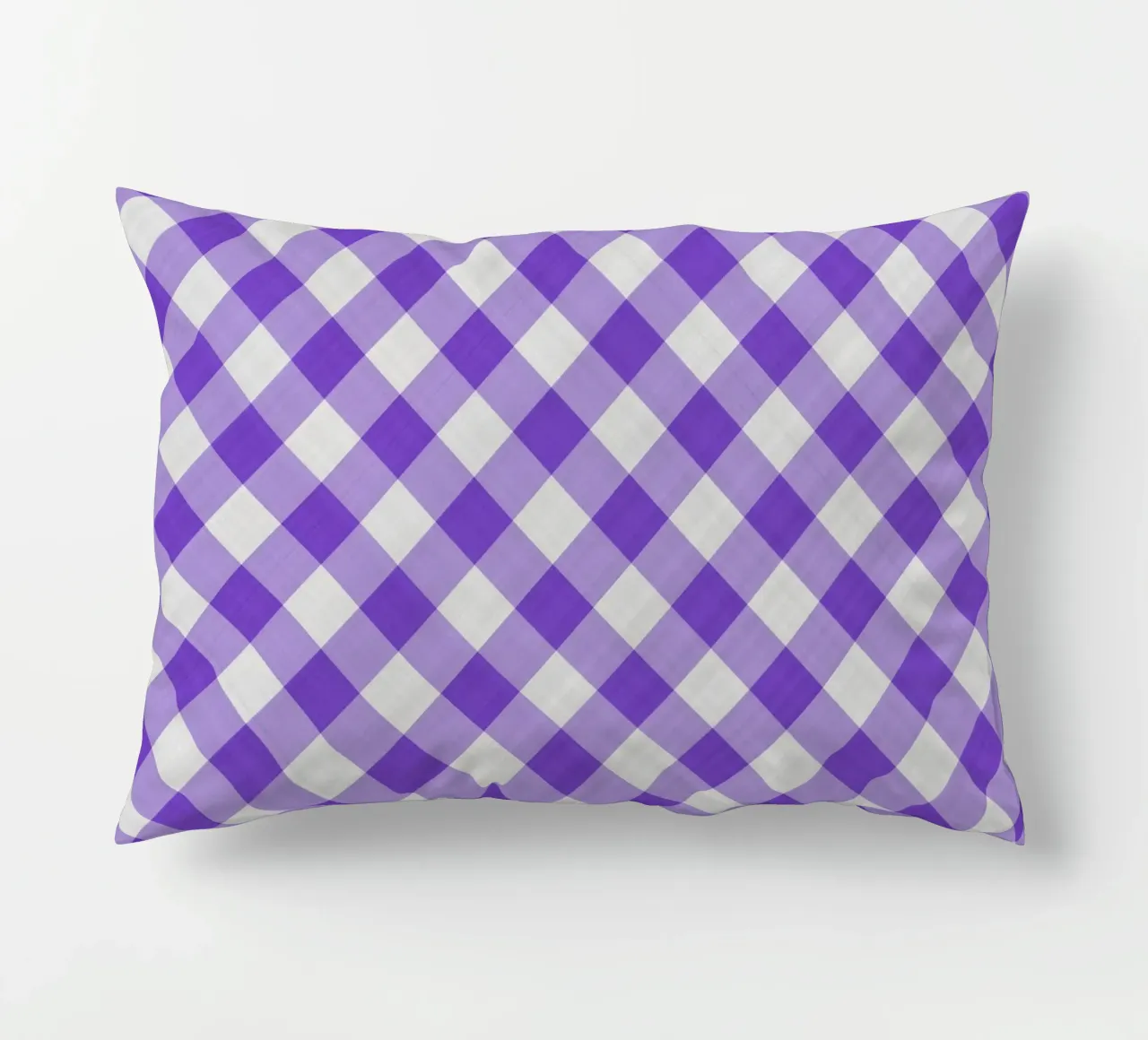 Gingham in viola vibrante cuscino da Happy Littles