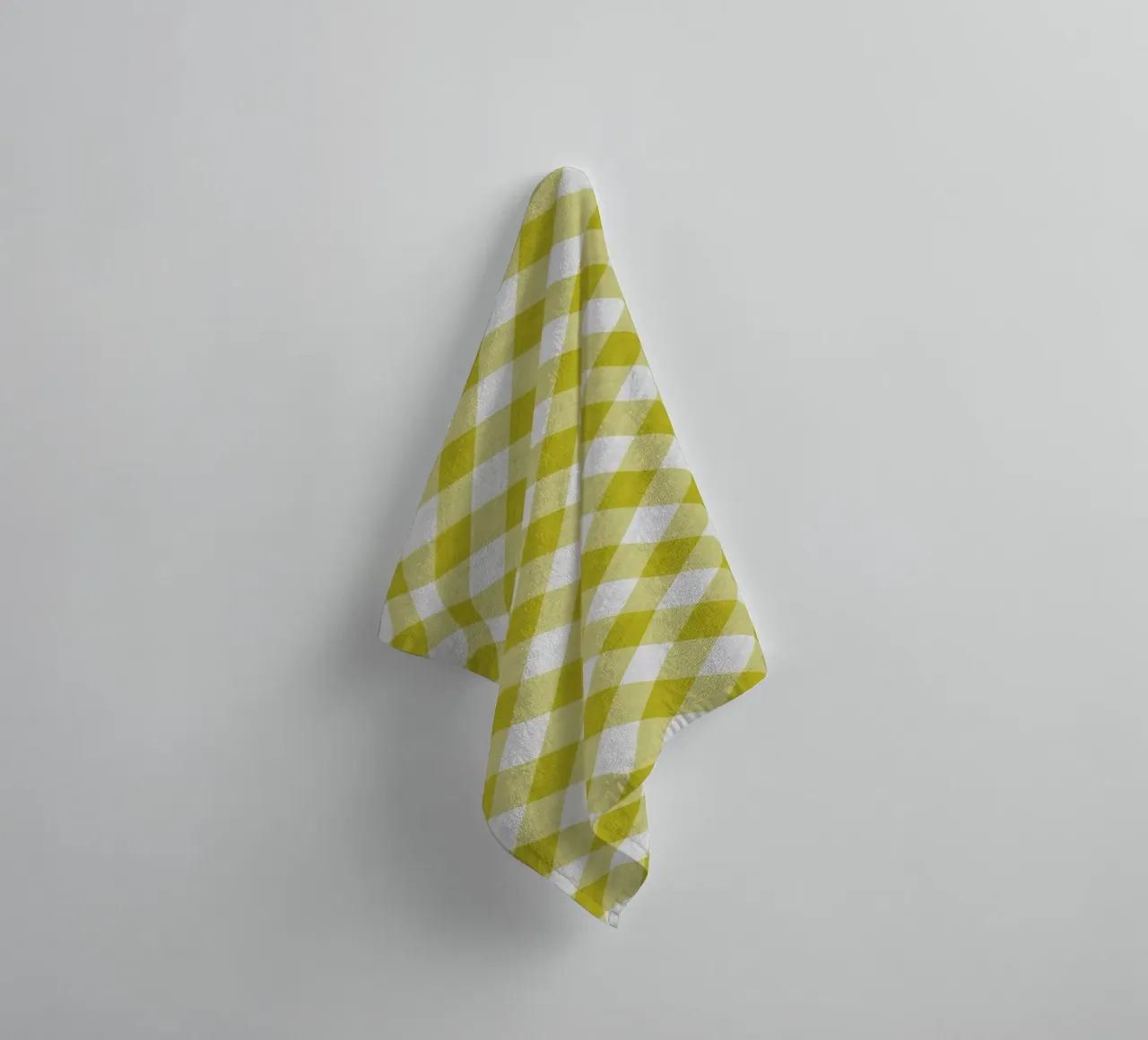 Vichy en jaune serviette de bain de Happy Littles