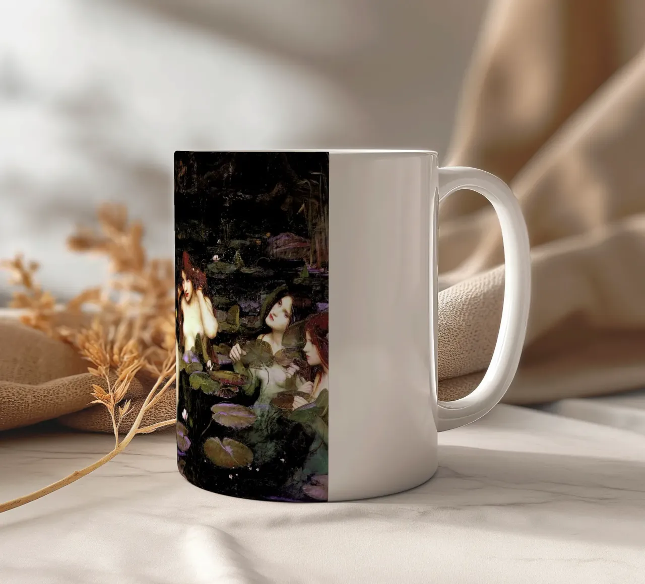 Waterhouse - Hylas And The Nymphs tazza in ceramica da Vintage by JUNIQE