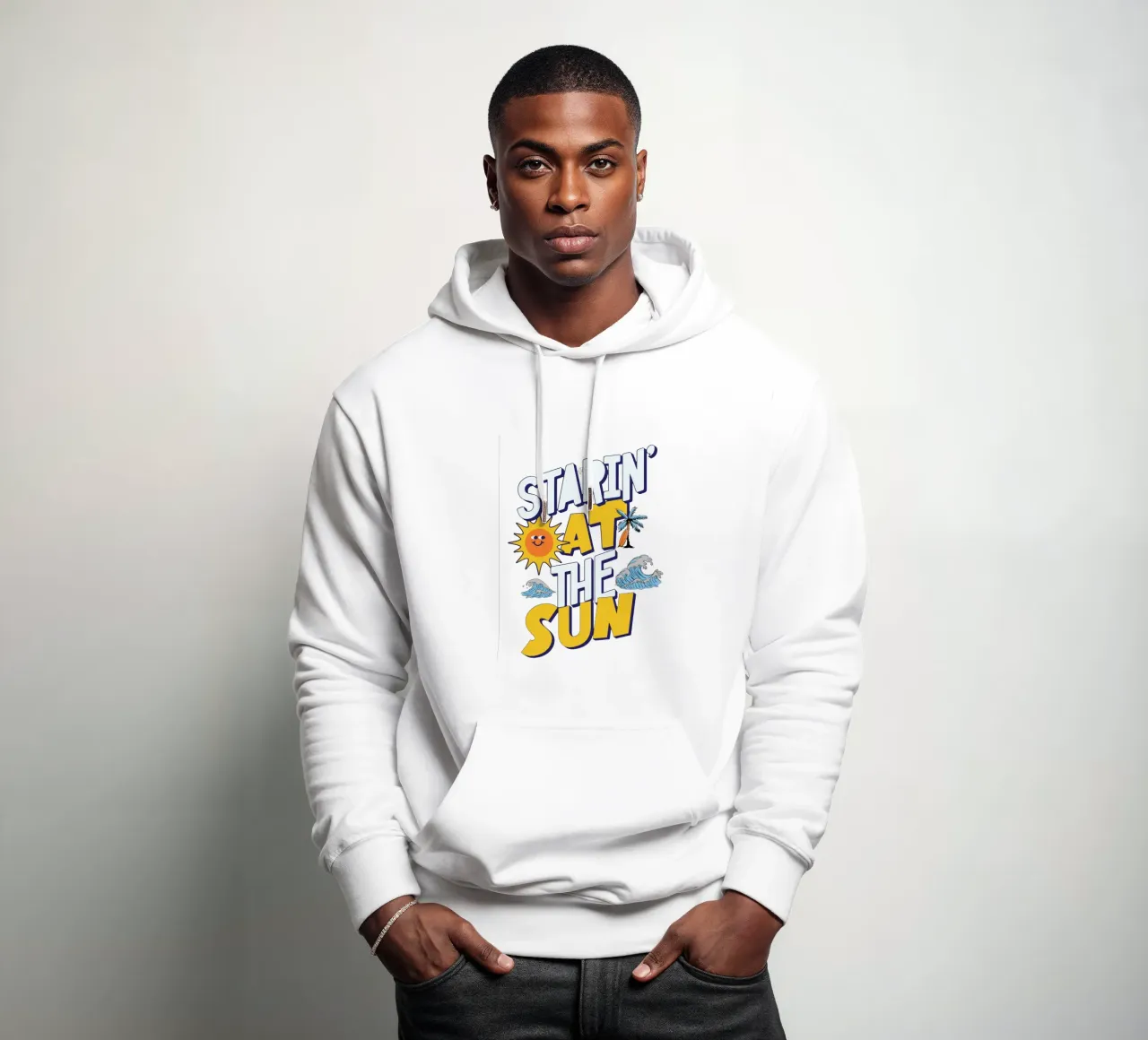 Guardare il sole felpa con cappuccio da Gunawan Rb