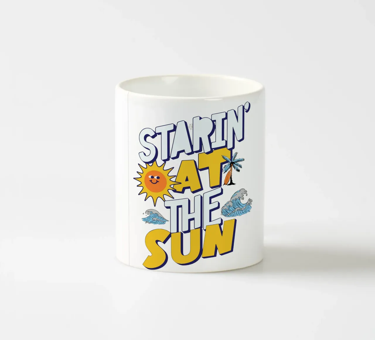 Guardare il sole tazza in ceramica da Gunawan Rb