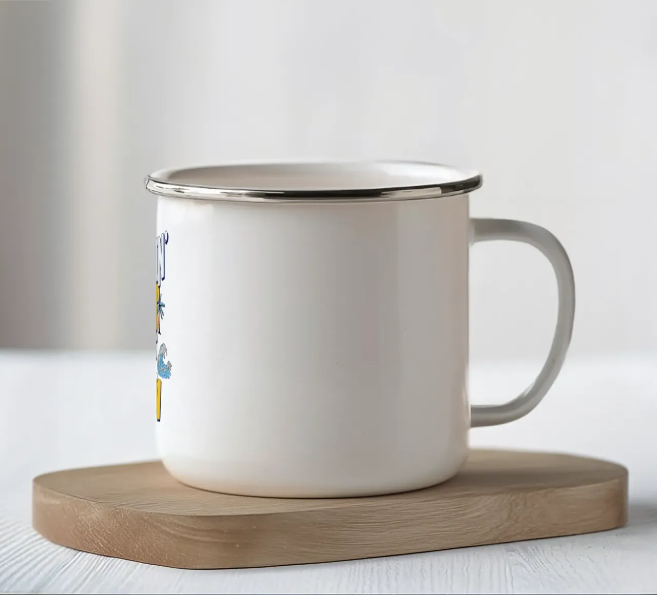 Guardare il sole tazza in smalto da Gunawan Rb
