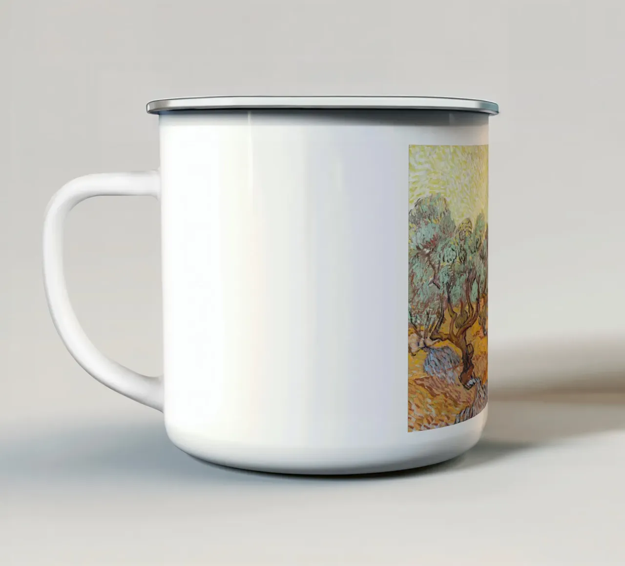Olive Trees (1889) - Van Gogh tazza in smalto da apoloprints