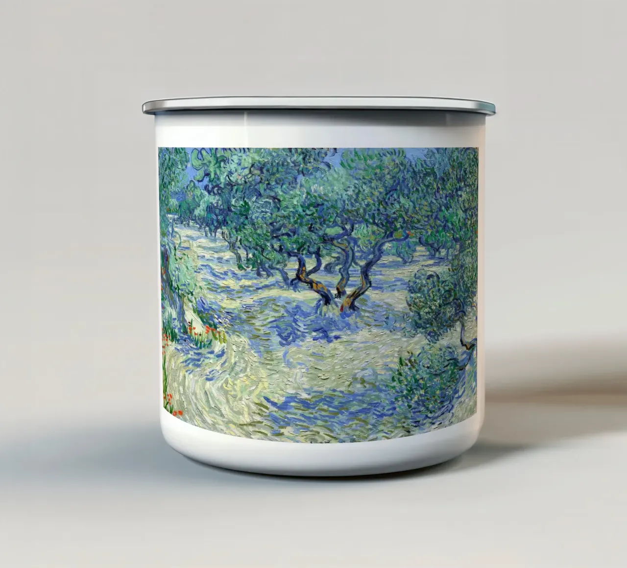 Olive Orchard 1889 Vincent Van Gogh Emaille Tasse von apoloprints
