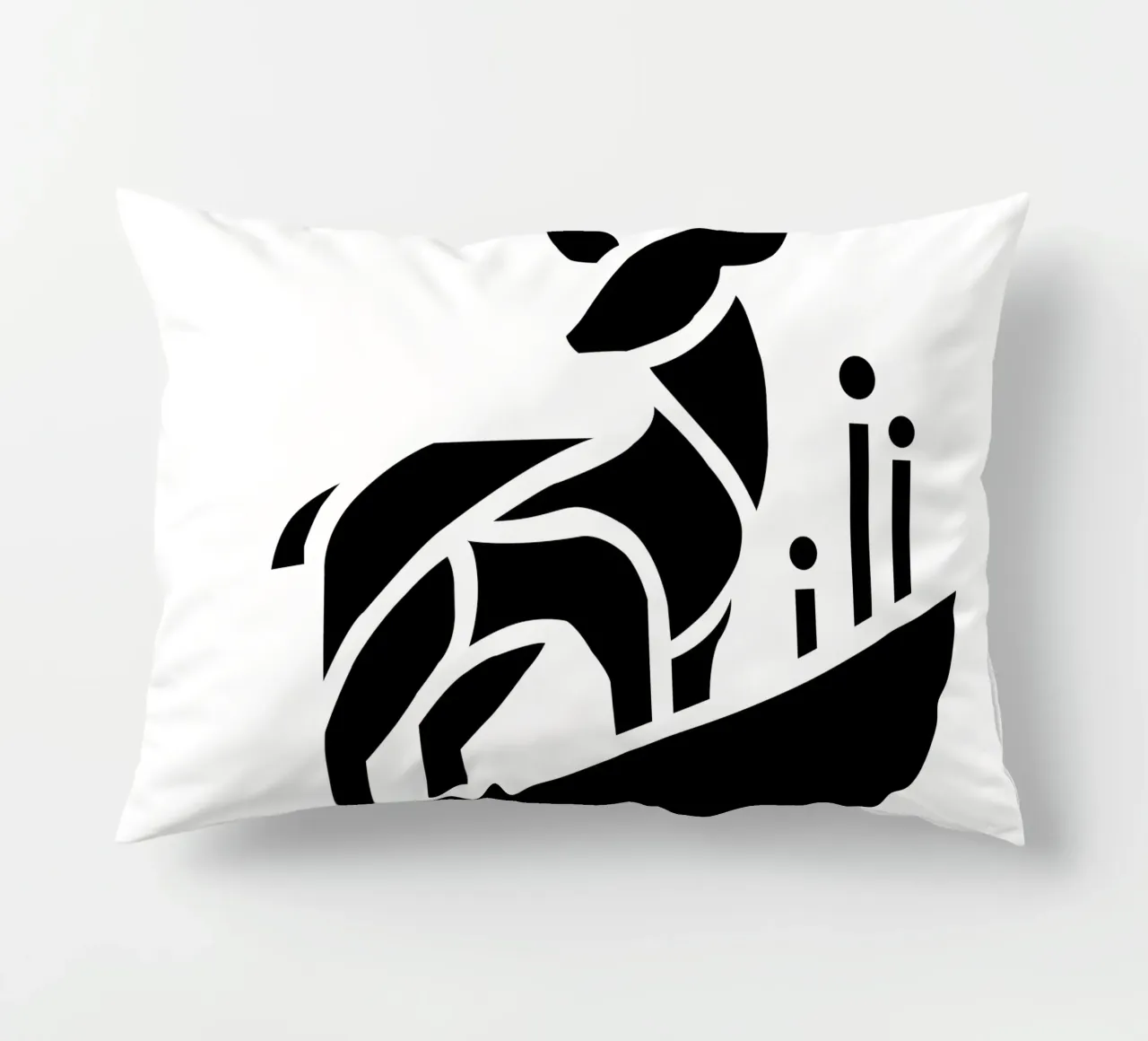 Silent Forest – Minimalist Deer cuscino da Sivaro