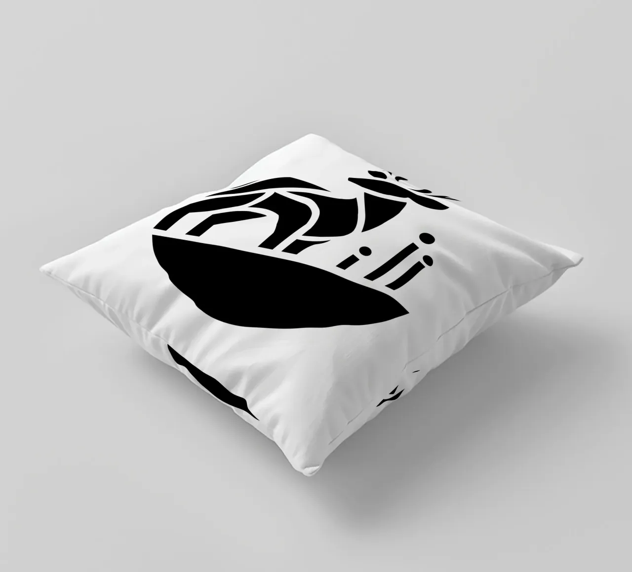 Silent Forest – Minimalist Deer cuscino da Sivaro