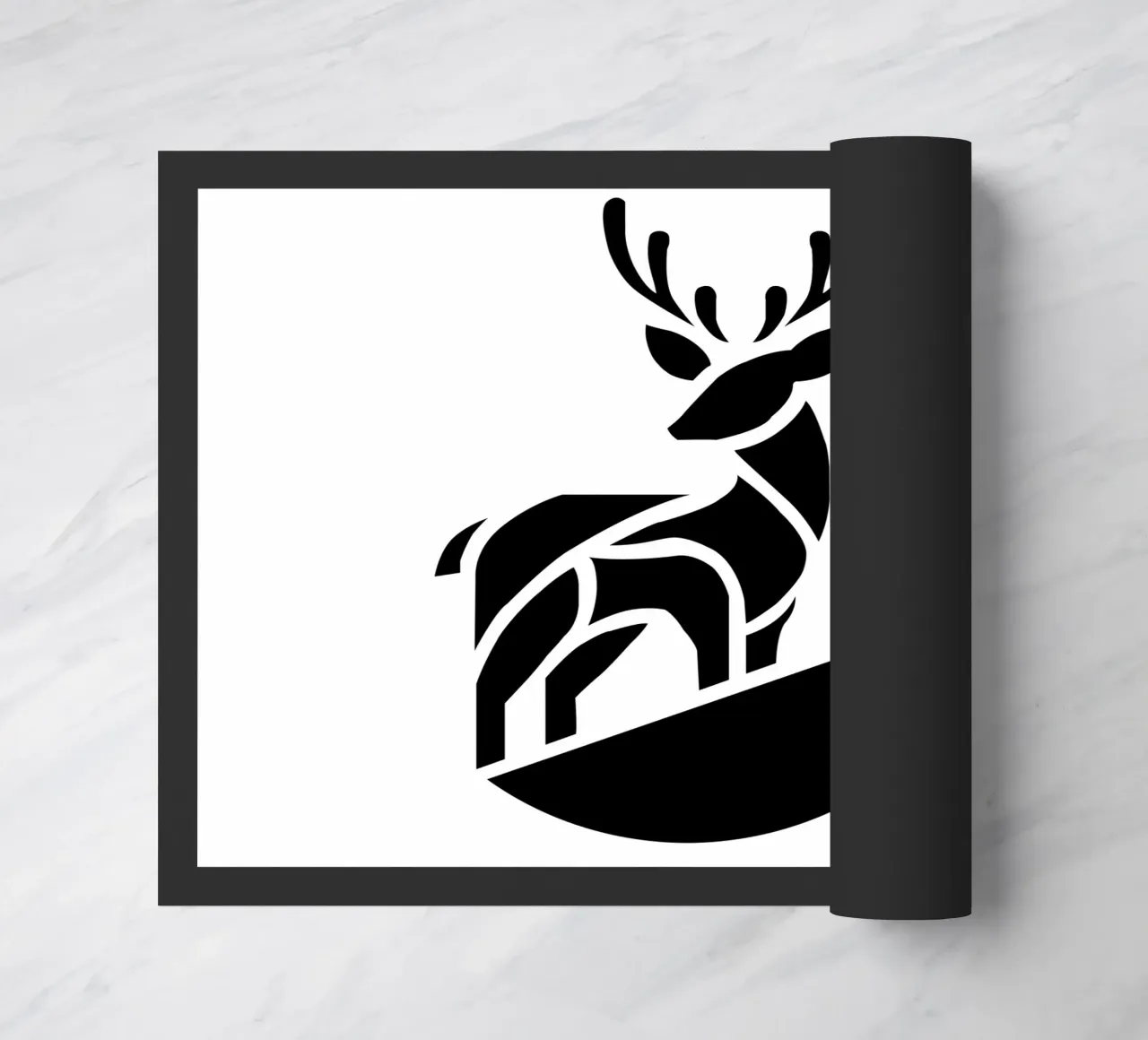 Silent Forest – Minimalist Deer zerbino da Sivaro