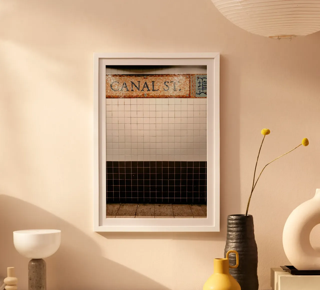 New York no.8 poster con telaio in plastica da Froilein Juno
