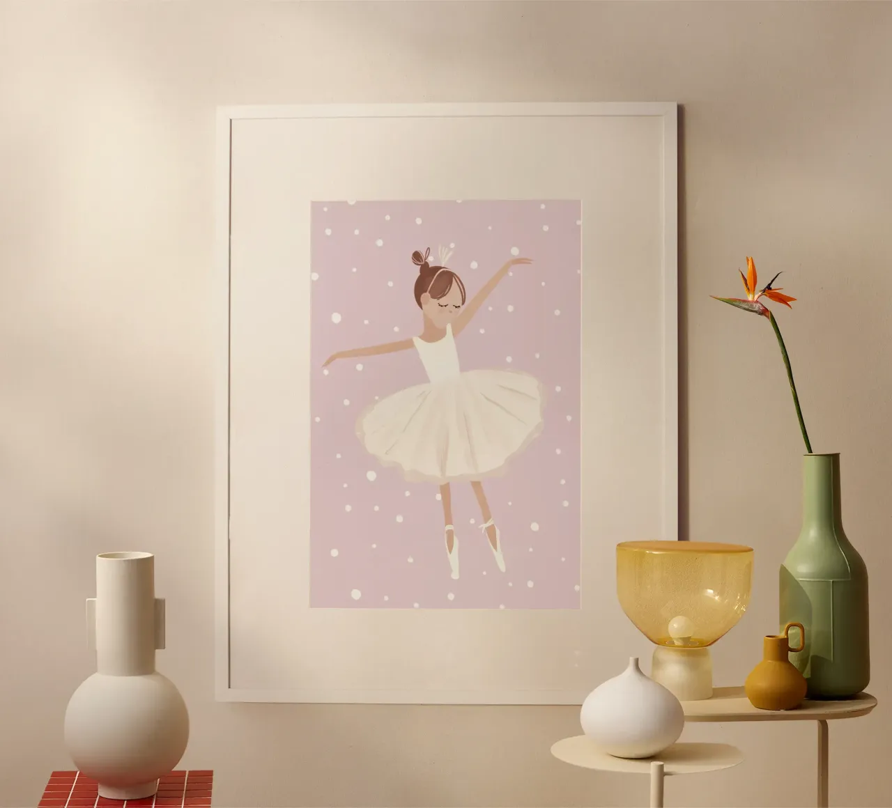 Ballerina Print poster by Little Lola