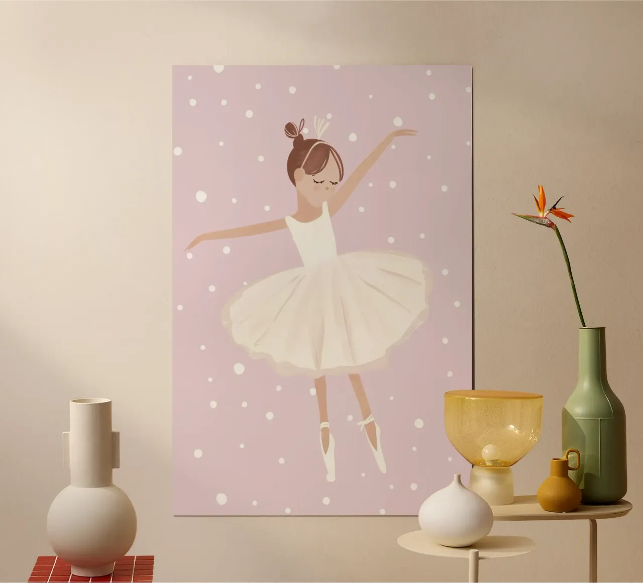 Ballerina Print poster by Little Lola