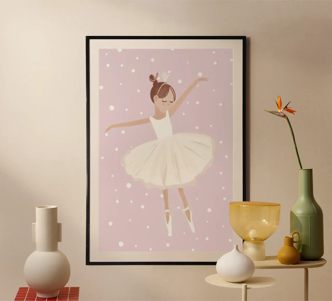 Ballerina Print poster by Little Lola