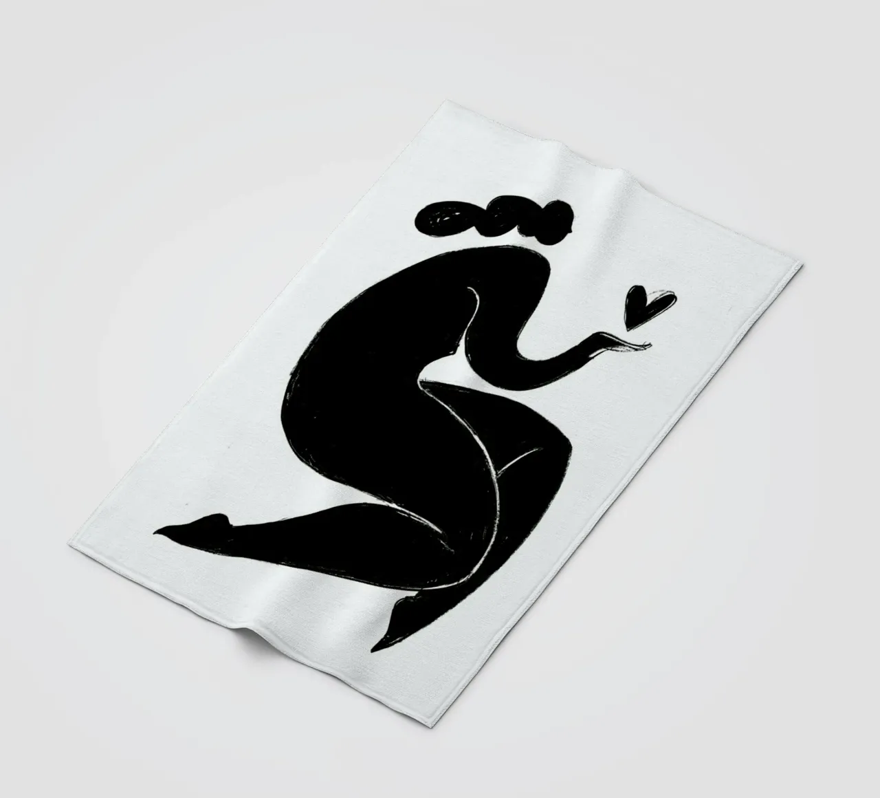 Handful of Love fleece blanket by Graphite