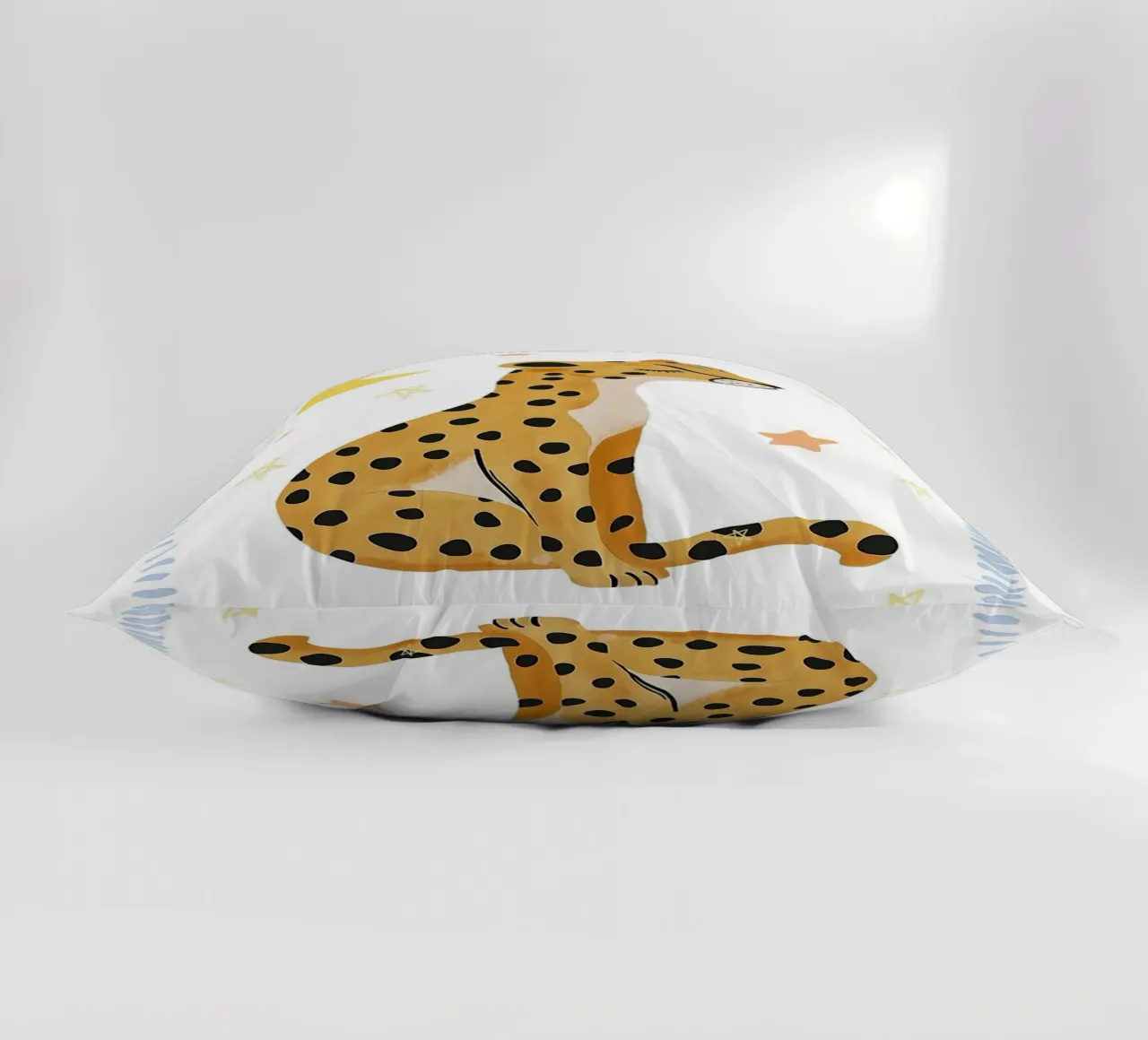 Cheetah Print, Boho Print, Whimsical Poster decorative cushion by Little Lola