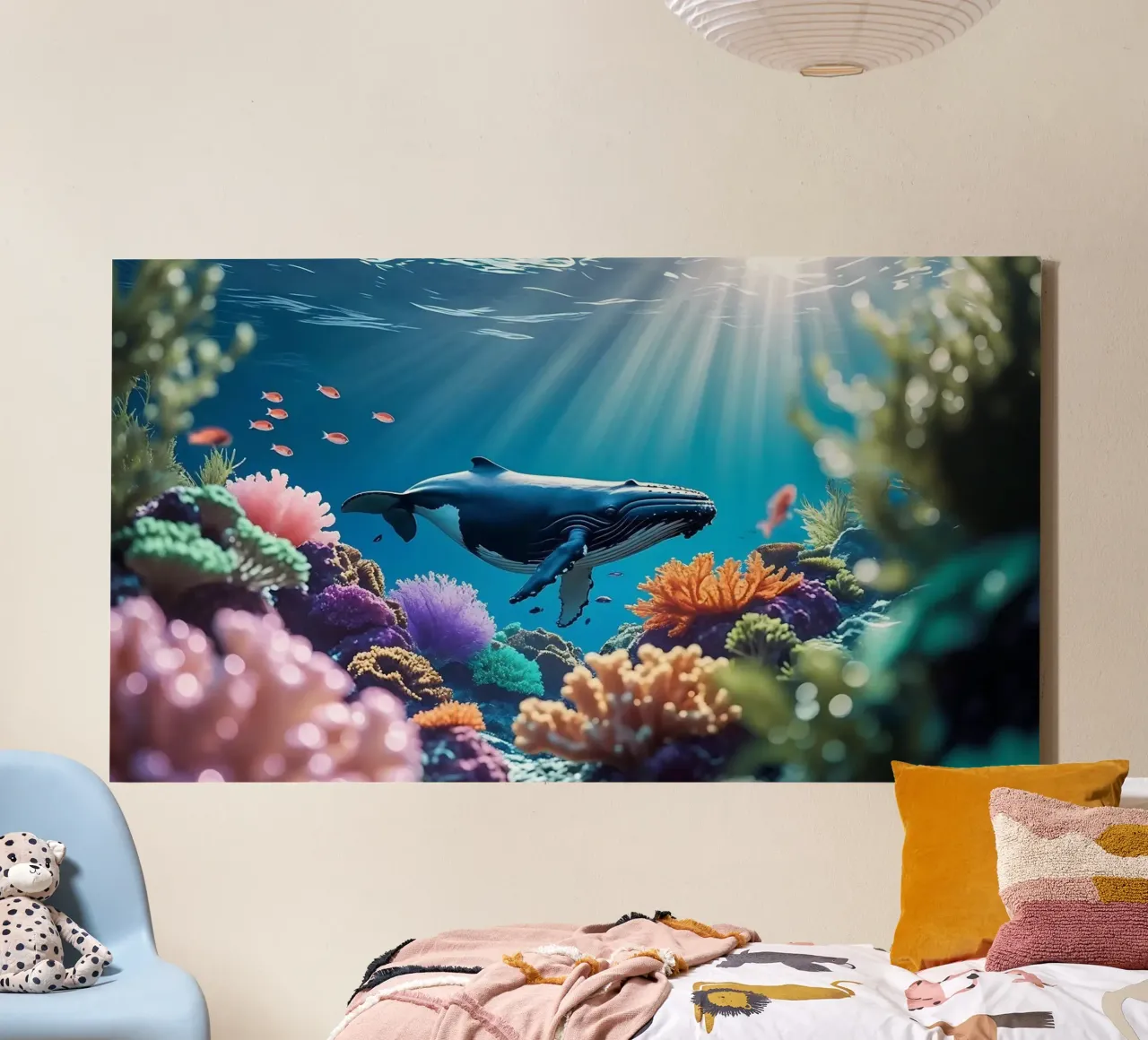 🪸🐳 Bultrug | Langs het Koraalrif canvas van Trinkets NL Design Studio