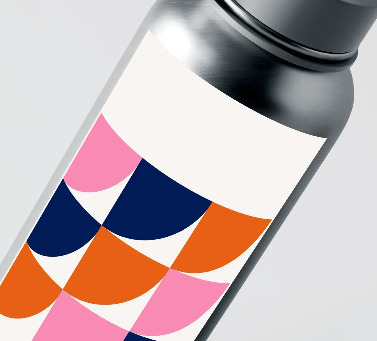 Mid-Century Modern Arc Grid: Geometric Abstract, Vibrant & C sticker by NorwesClub