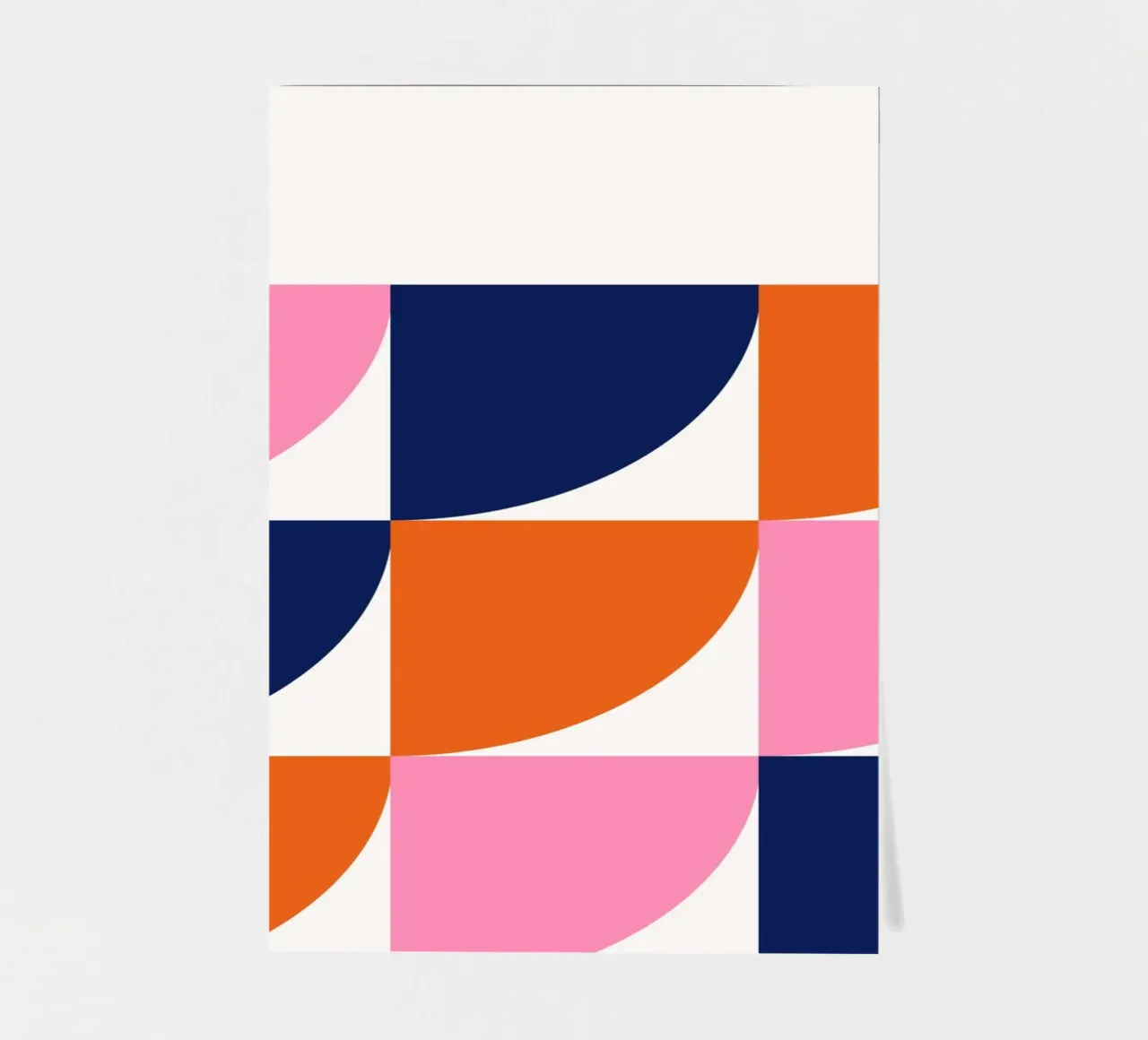 Mid-Century Modern Arc Grid: Geometric Abstract, Vibrant & C sticker sheet by NorwesClub