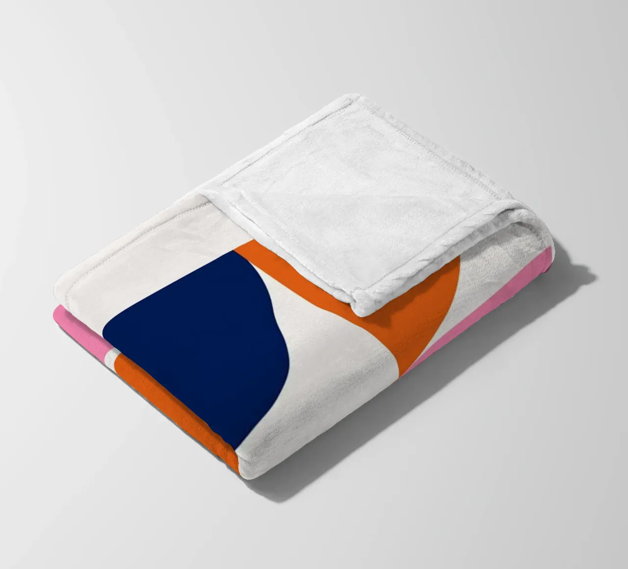 Mid-Century Modern Arc Grid: Geometric Abstract, Vibrant & C fleece blanket by NorwesClub