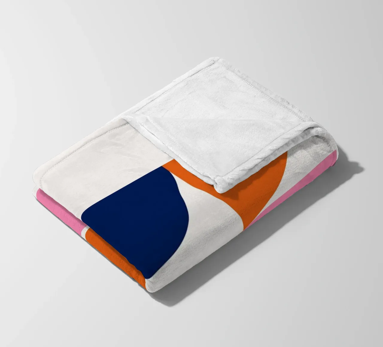 Mid-Century Modern Arc Grid: Geometric Abstract, Vibrant & C fleece blanket by NorwesClub