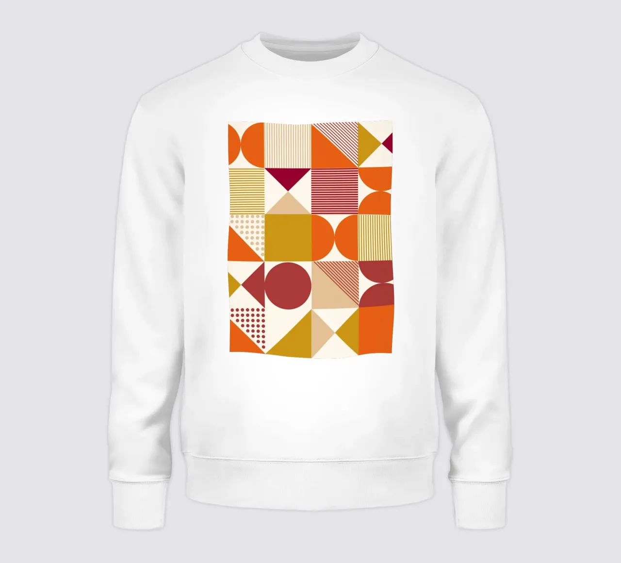 Bauhaus astratto: forme geometriche, tendenza moderna di metà secolo felpa da NorwesClub