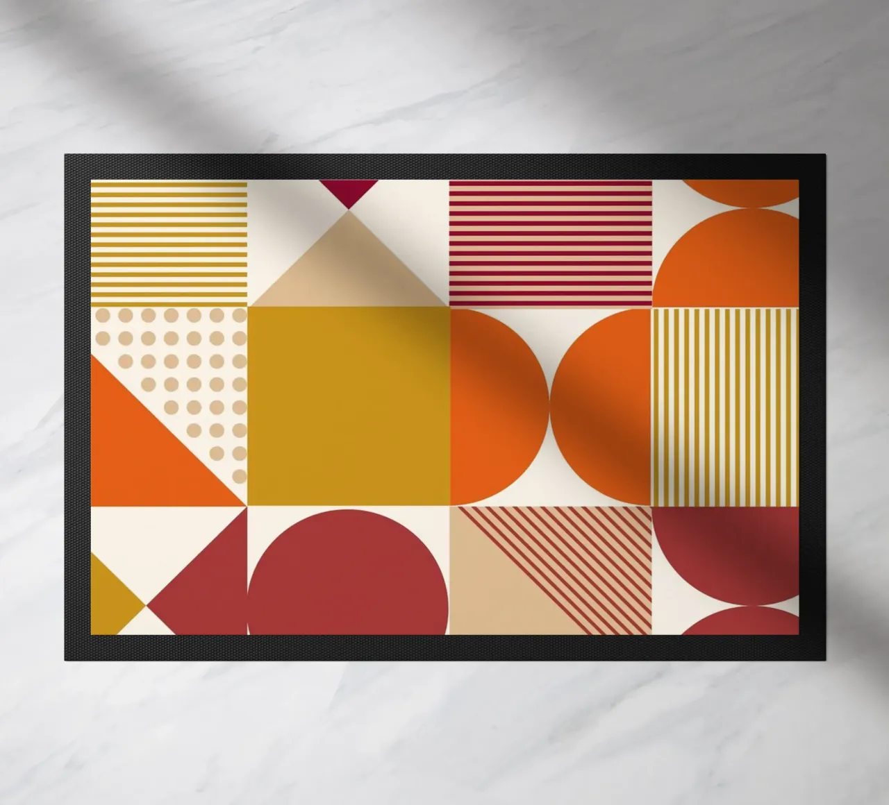 Bauhaus astratto: forme geometriche, tendenza moderna di metà secolo zerbino da NorwesClub