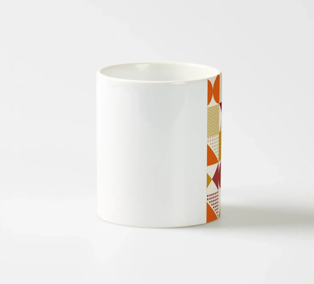 Bauhaus astratto: forme geometriche, tendenza moderna di metà secolo tazza in ceramica da NorwesClub